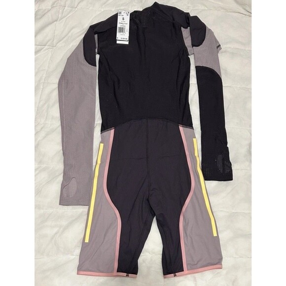 Adidas Pro Elite Team Promo LS Speedsuit 2024 Mens Small Purple IN1130 NEW - Picture 3 of 5